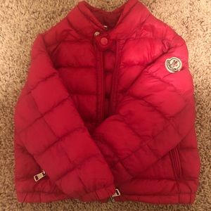 Infant Moncler puffer coat 12-18 mo - authentic
